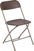 Flash Furniture Hercules Series Plastic Folding Chair Brown by FlashFurniture