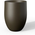 Kante Tall Concrete Planter, 21.7-Inch Height Dark Brown Large Indoor Outdoor by Kante