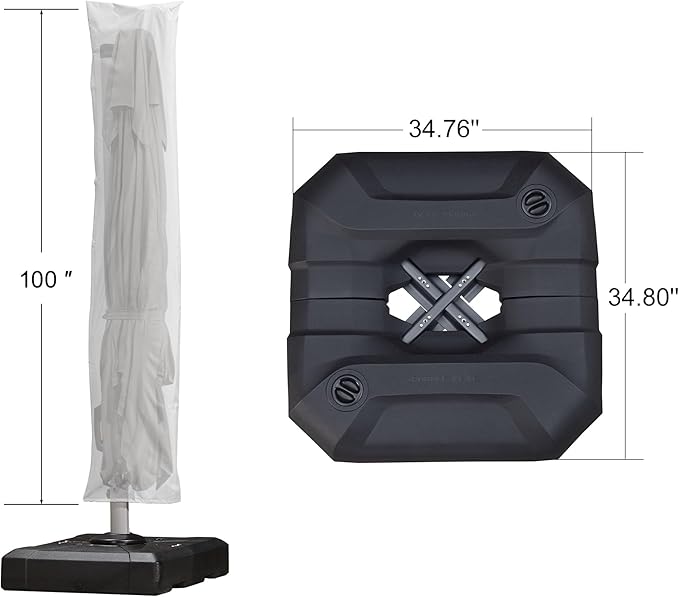 PURPLE LEAF 9'×9' Patio Umbrella - Image 3