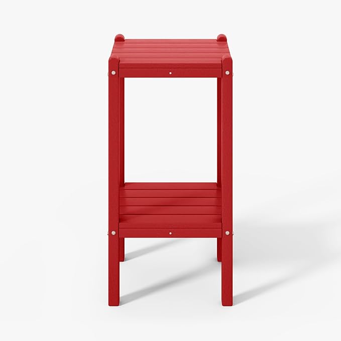 WestinTrends Malibu 36" Outdoor Adirondack HDPE 2-Tier Patio Side Table by WestinTrends