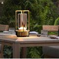 Portable Metal Table Lamp for Indoor/Outdoor, Rechargeable Cordless LED Lamp by HAPYGILightings