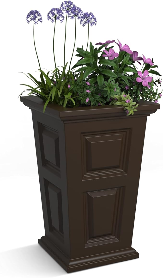 Mayne Wyndham 24-Inch Tall Planter – Self-Watering, Weather-Resistant Planter by Mayne