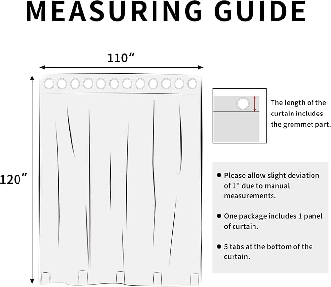 Easy-Going Linen Look Outdoor Curtains Waterproof Windproof Porch Curtains - Image 7