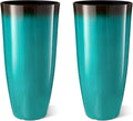 Glitzhome 30" H Tall Outdoor Planter, Plastic Large Flower Pots by Glitzhome