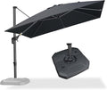 PURPLE LEAF 10 Feet Square Cantilever Umbrella Patio Umbrella by PURPLELEAF