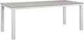 Modway EEI-1509-WHI-LGR Maine White Light Gray 80" Outdoor Patio Dining Table by Modway