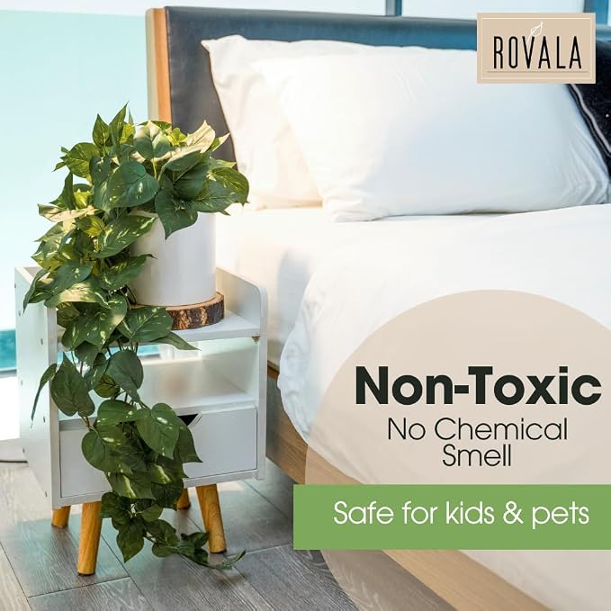 MY ROVALA Silk Plants for Home Decor Indoor in Pot Realistic Artificial Plants - Image 6