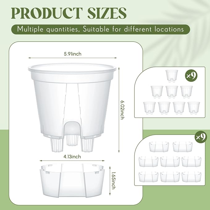 Self Watering Pots for Indoor Plants - Image 2