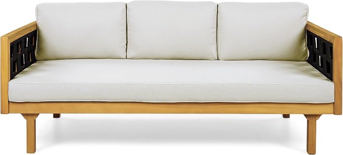 Christopher Knight Home Rosie Acacia Wood Outdoor Daybed Sofa - Image 5