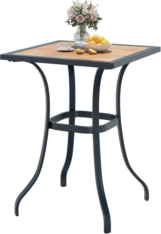 AECOJOY Outdoor Height Bar Table, High Top Outdoor Pub by AECOJOY