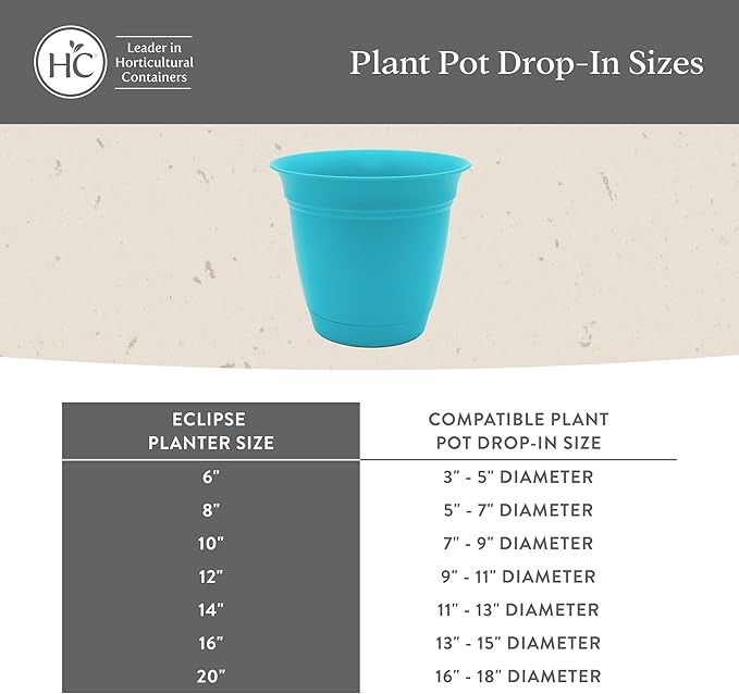 The HC Companies 20 Inch Eclipse Round Planter Pots - Image 6