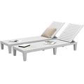 DWVO Outdoor Chaise Lounge, Pool Lounge Chair Set of 2 w/ 5-Level Backrest by DWVO