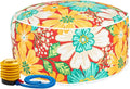 Magpie Fabrics Indoor/Outdoor Inflatable Stool Ottoman Pouf, Water Repellent by Magpie+Fabrics