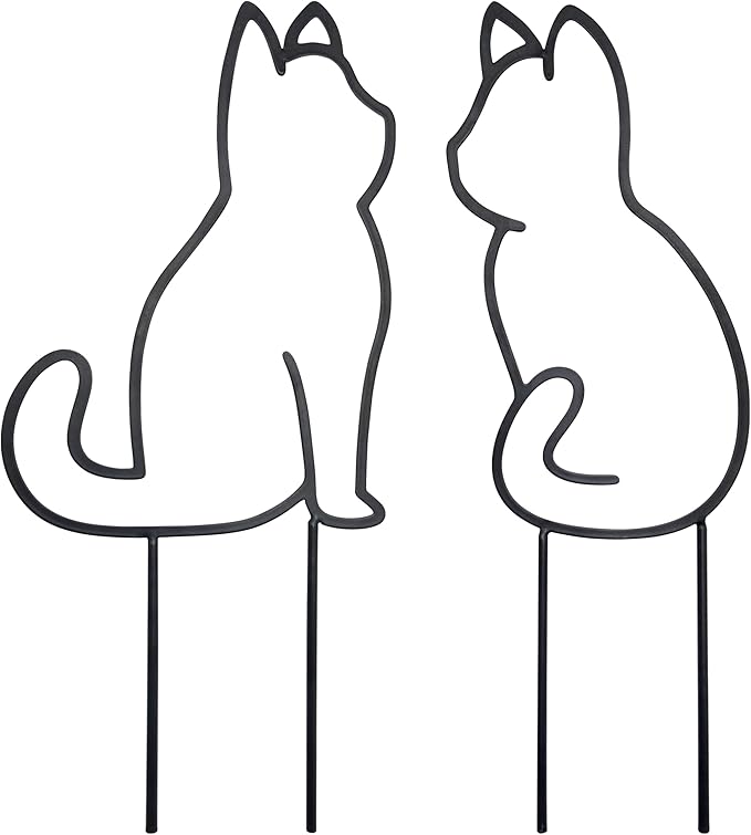 Cat-Shaped Small Trellis for Potted Plants, 13 inches Hoya Trellis 2 Pack by Unknown