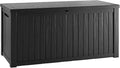TARKARI 180 Gallon Lockable Resin Deck Box, Waterproof & UV-Resistant Outdoor by Home