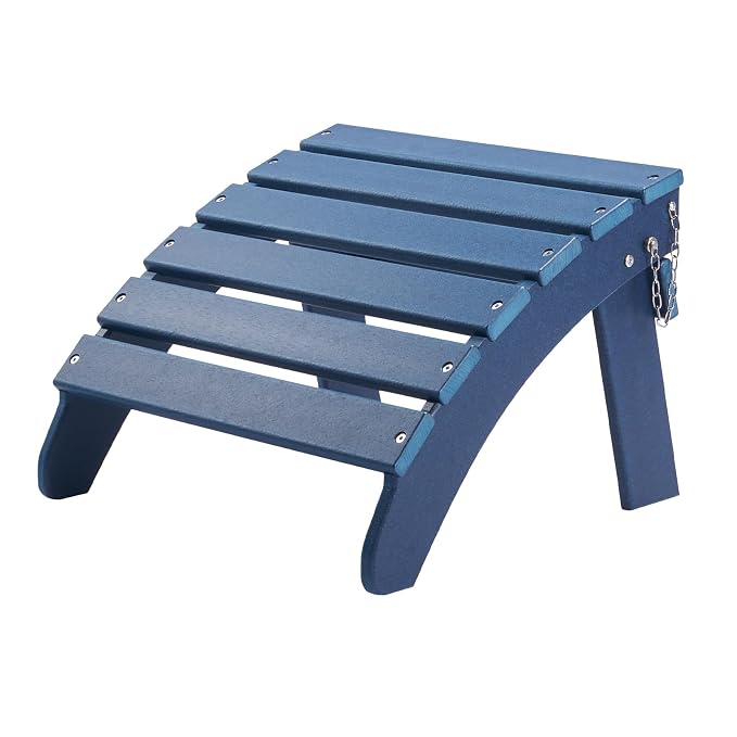 VEVOR Adirondack Ottoman, 18.7L x 18.9W x 13.8H Inch HDPE Plastic Folding - Image 10