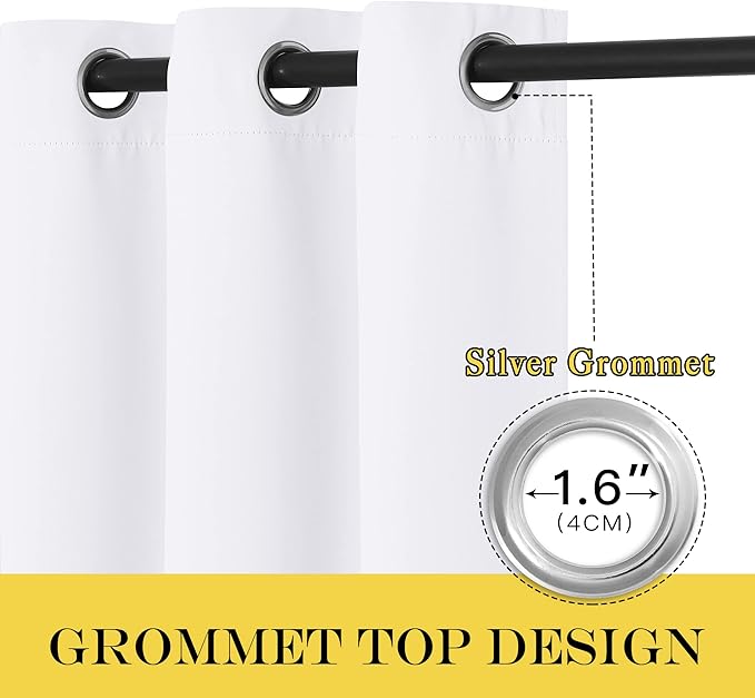 NICETOWN Room Darkening Short Curtain 54 inches Long - Image 6