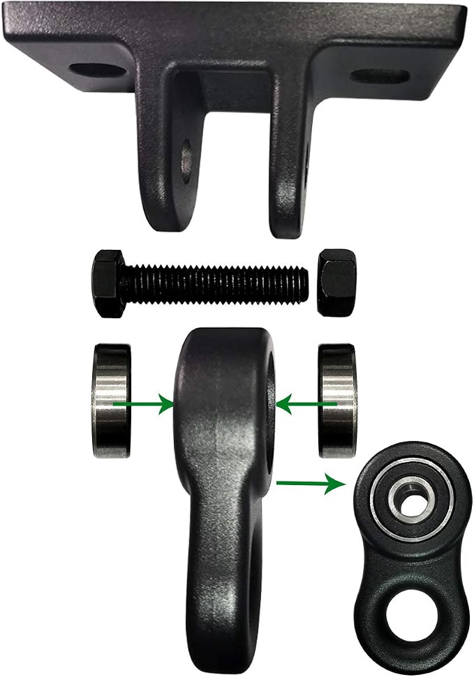 Heavy Duty Black Swing Hangers Screws Bolts Included Over 5000 lb Capacity - Image 2