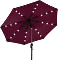 Best Choice Products 10ft Solar Polyester LED Lighted Patio Umbrella w/Tilt by BestChoiceProducts