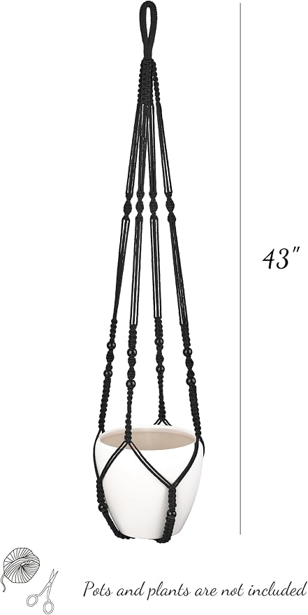 Mkono 43 Inch Macrame Plant Hanger Large - Image 6