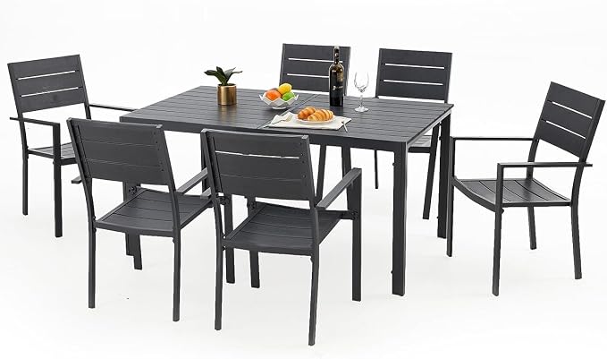 AECOJOY 7 Piece Outdoor Dining Set - Image 8
