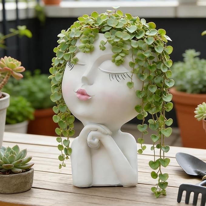 Face Planter, Head Planter, Plant Pots Indoor, Plant Pot - Image 5