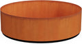 PLANTERCRAFT Corten Steel Metal Planter Box, Round Sizes, Modern Garden Steel by Plantercraft