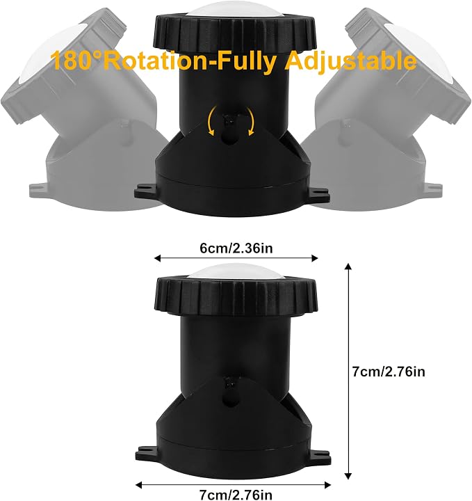 RGB Pond Lights with Timer, LED Underwater Submersible Colorful Landscape - Image 6