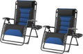 Zero Gravity Chair Set of 2 Oversized Folding Recliner, Padded Anti Gravity by Unknown