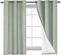 H.VERSAILTEX Primitive Linen Curtains 100% Blackout Curtain Drapes Burlap by HVERSAILTEX