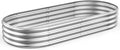 Raised Garden Bed 6.5ft Galvanized Planter Box Outdoor, Rot-Resistant Oval by RaisedGardenBed