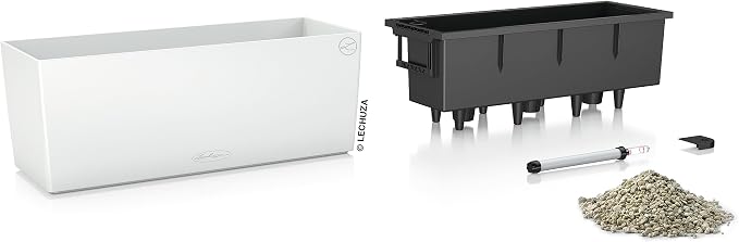 Lechuza BALCONERA Color 50 White, Self-Watering Window Box, H7.5 L19.7 W7.5 in - Image 3