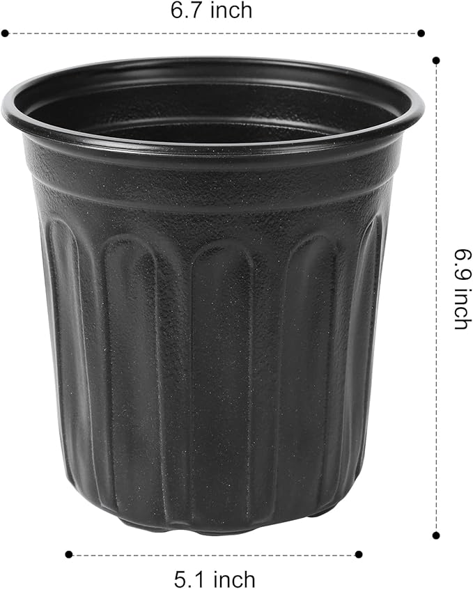 JERIA 50-Pack 1 Gallon Flexible Plant Nursery Pots - Image 2
