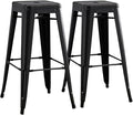 AC Pacific 30” Metal Backless Barstool Set of 2 – Country Rustic Style by ACPacific
