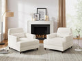 Chaise Lounge Chair Indoor Set of 2, Oversized Accent Chair by VANOMi
