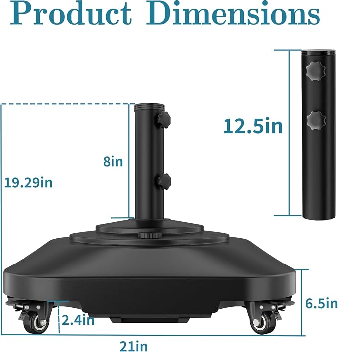 Umbrella Base, Heavy Duty Umbrella Stand - Image 2