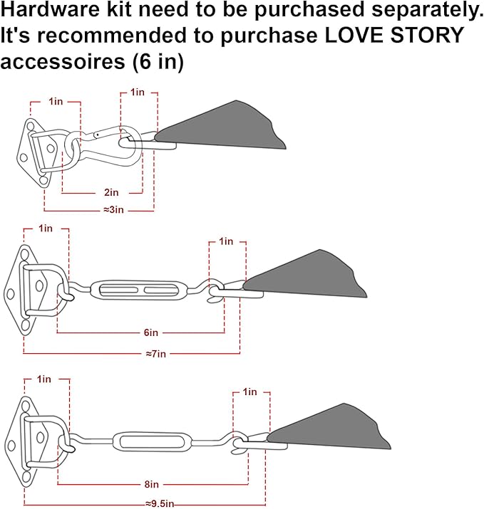 LOVE STORY Custom Size 9'x18'x20.1' Sand Sun Shade Sail Right Triangle Sunhsade - Image 3
