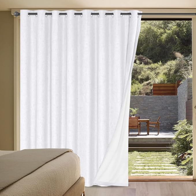H.VERSAILTEX Linen Blackout Curtains Durable Thick Textured Linen Look 100% by HVERSAILTEX