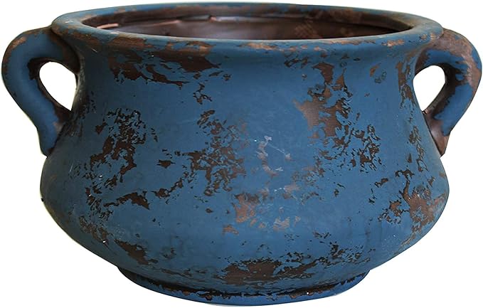 Egyptian Era Designed Earthen Ware Terra-Cotta Vessel/Planter by Goodman+and+Wife