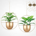 2 Pack Gold Hanging Planter, Hanging Planters by Shineloha