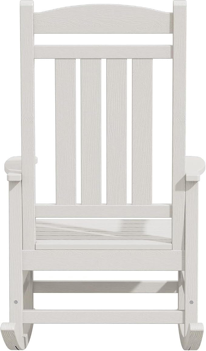 KINGYES Oversized Outdoor Rocking Chair Set of 4, High Density Polyethylene - Image 11