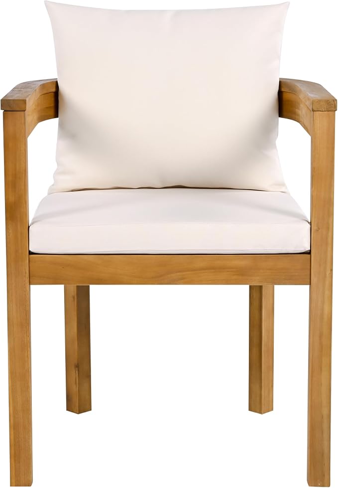 Christopher Knight Home Kclent Patio Acacia Wood Dining Set - Image 7