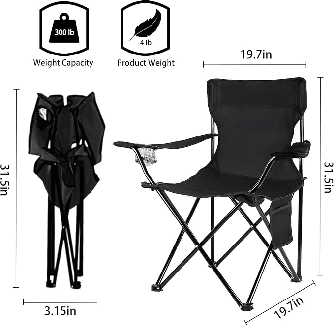 Damei century Folding Camping Chairs- Lightweight, Portable Chair - Image 3
