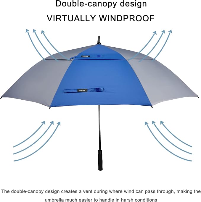 G4Free 47/54/62/68/72 Inch Automatic Open Golf Umbrella Oversize Extra Large - Image 2