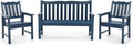 Stoog Outdoor Bench & Chairs Set, All-Weather Patio Furniture Set, Include 2 by Stoog