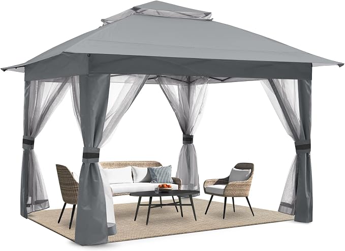 COOSHADE 13x13 Pop Up Gazebo Tent Outdoor Canopy Patio Shelter by COOSHADE
