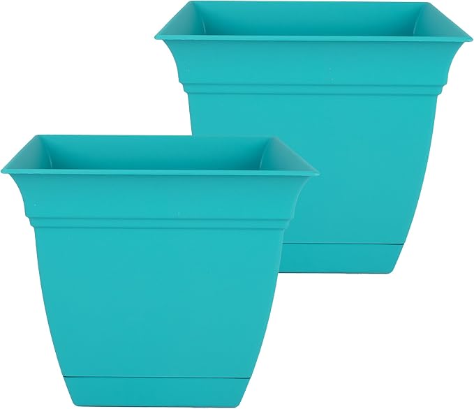 The HC Companies 12 Inch Eclipse Square Planter Pots by TheHCCompanies