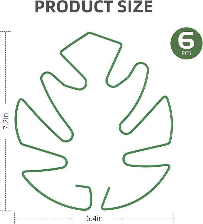 6PCS Iron Monstera Plant Support, Uniquely Designed Indoor Plant Accessories - Image 2