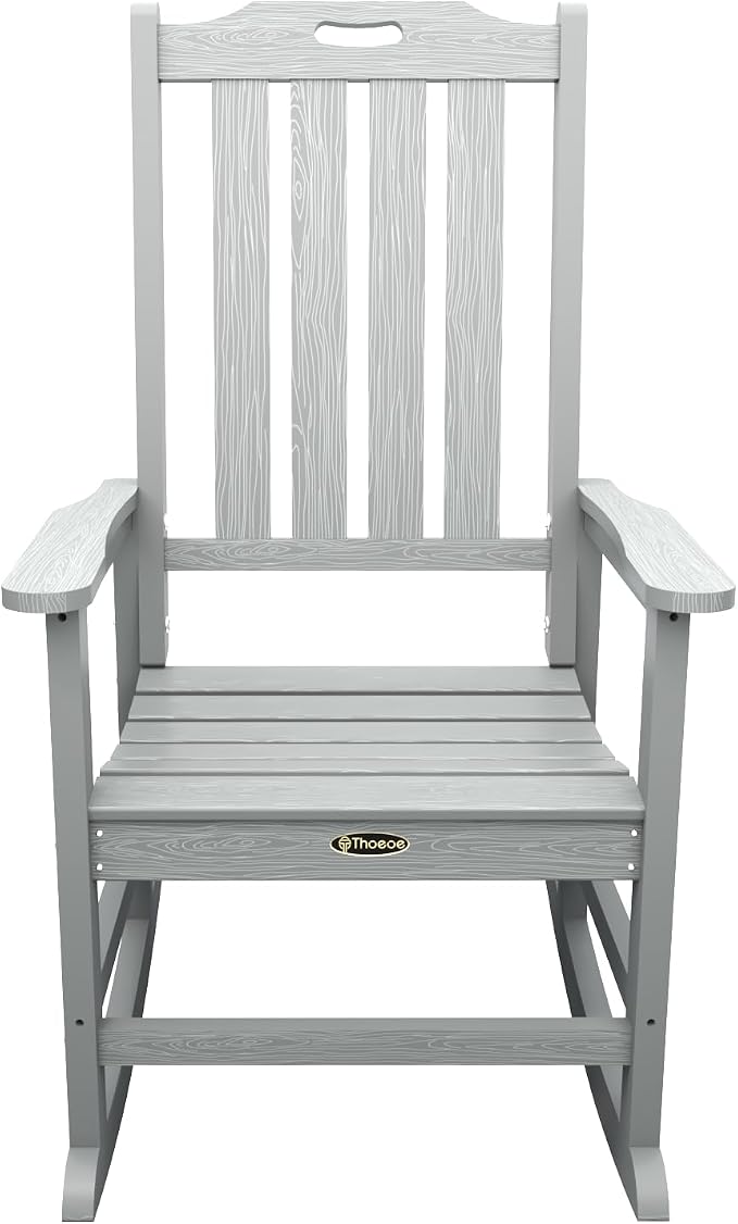 Oversized Rocking Chair Set of 2, Outdoor Rocking Chair - Image 4