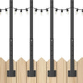 4 Pack String Light Poles, 2.8 Ft Light Poles by Mutovlin